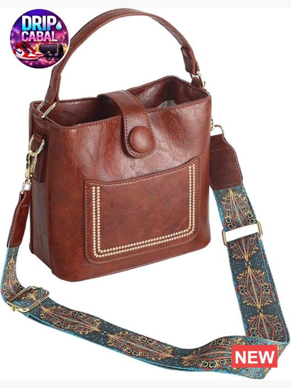 Vegan Leather Crossbody Bag Small Travel Purse Shoulder Handbag Front Pocket